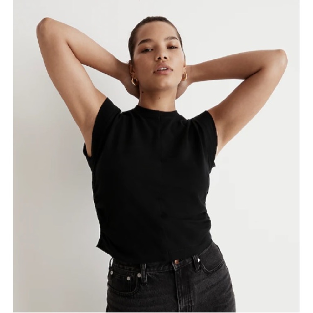 Madewell cinch muscle tee NWT black XS
